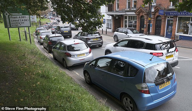 Ms Bond said: 'We've paid £3 today and it used to be free on a Sunday. It feels like drivers get punished at every opportunity'. Pictured: Tunbridge Wells