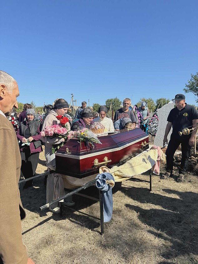 The funeral for Tetyana who was hit in Russia's biggest ever drone strike on Ukraine