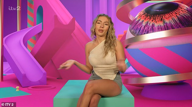 The stunner admitted that she she can be a 'bit much' and 'very energetic' which could see her being put up for eviction