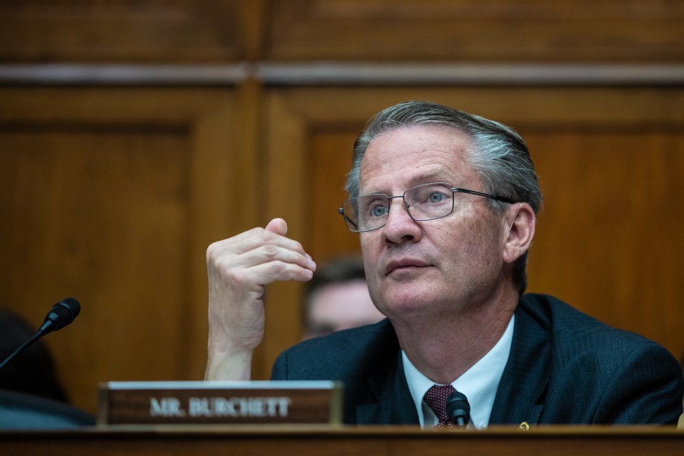 Republican Representative Tim Burchett questions witnesses during a UAP hearing.