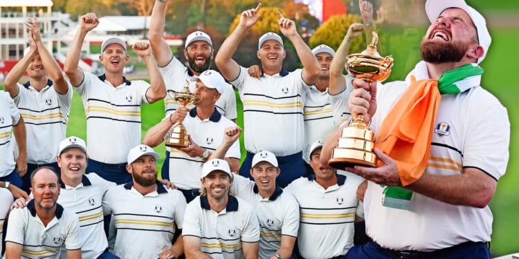 Europe's glorious procession almost turns to biggest choke in sporting history as sweaty Shane Lowry saves day