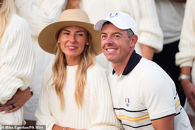 McIlroy said Erica is 'fine' after Saturday's incident and said that his wife is 'a strong woman'