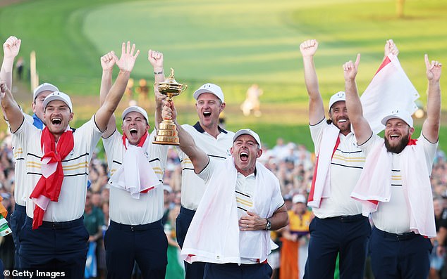Europe eventually secured a 15-13 win after entering the final day leading by seven points