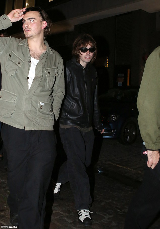 Elsewhere, Liam had a 'low-key celebration' with his partner Debbie Gwyther as he rests his voice