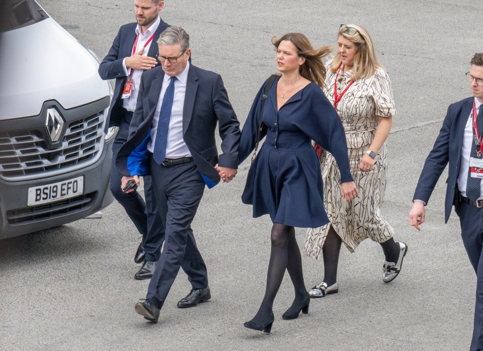 Keir Starmer and Defence Secretary John Healey attending the Labour Conference in Liverpool.
