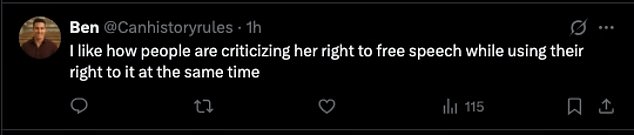 Her fans showed support for the post, with one writing, 'Girl, MAGA will go bankrupt trying to buy groceries as long as it means they deported Jorge from Home Depot trying to feed his kids'