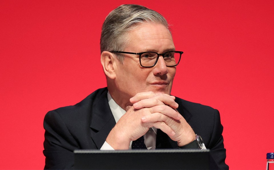 British Prime Minister Keir Starmer at the Labour Party's annual conference.