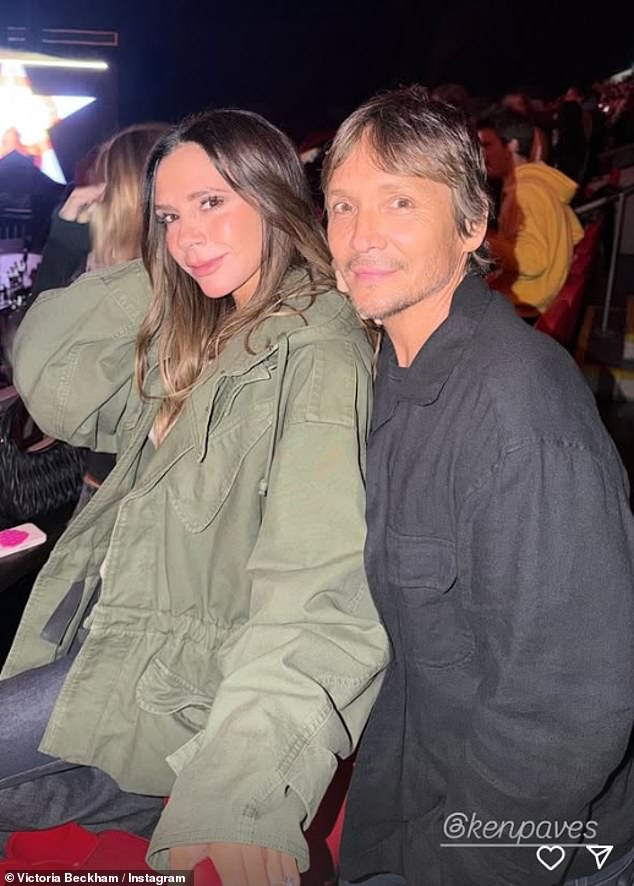 She posed with her good pal Ken Paves