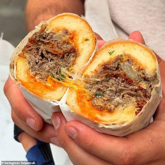 It's menu is brimming with decadent ingredients that would blow the head off most supermarket offerings. Pictured, one of the venues subs
