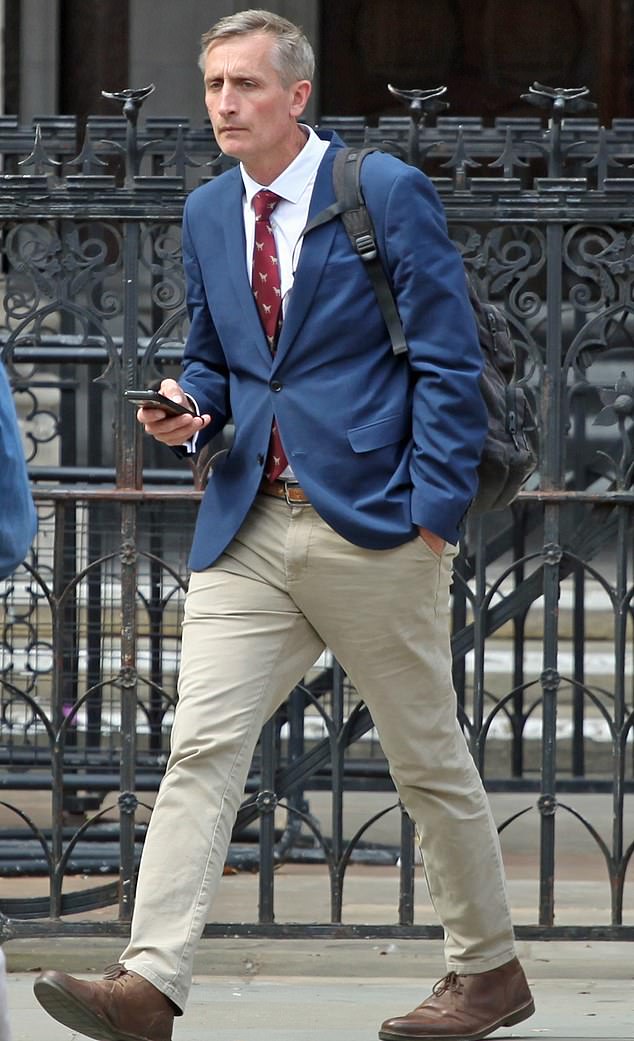 School principal Kevin Samson, pictured at the High Court, told the judge that they had no firm evidence that the vape contained mephedrone or any other illicit drug at the time