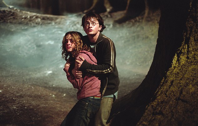 Ms Watson and Daniel Radcliffe in Harry Potter And The Prisoner Of Azkaban