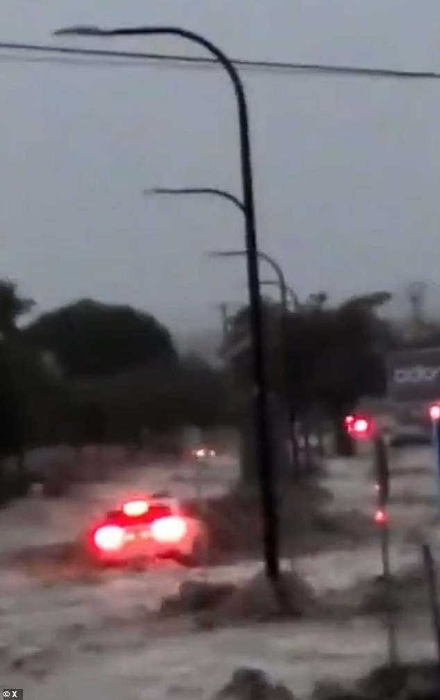 The national roads authority has begged drivers to stay away from the most badly-hit regions of Valencia and Castellon, where floodwaters have caused widespread destruction
