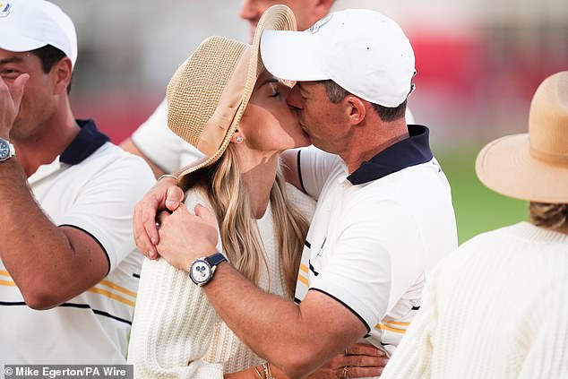 Stoll had beer thrown at her and was repeatedly made the butt of jokes, with nothing off limits for the New York crowd - who even mocked McIlroy's decision to call off filing for divorce