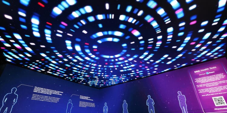 Mesmerising image of 3.2 billion characters shows humans' genetic make up