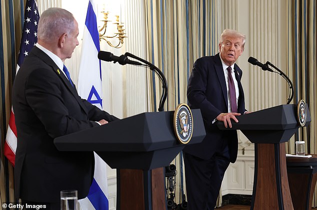 The US President declared at a press conference it was a 'big day, a beautiful day' and 'potentially one of the greatest days ever in civilisation