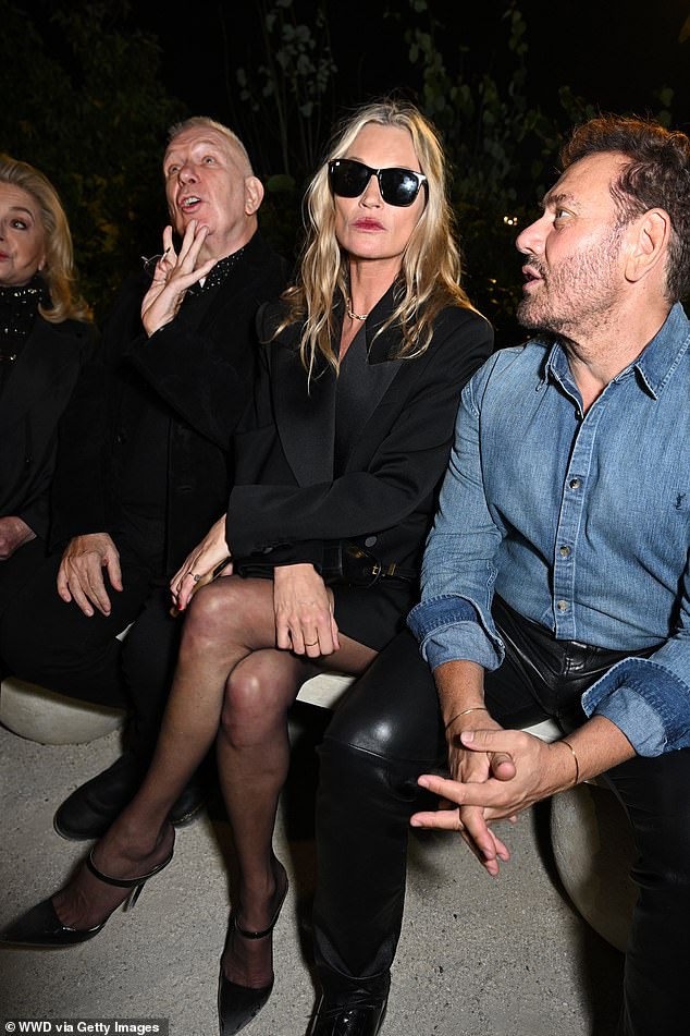 Kate was among a huge list of names from the world of fashion who took their place in the front row for the Saint Laurent show