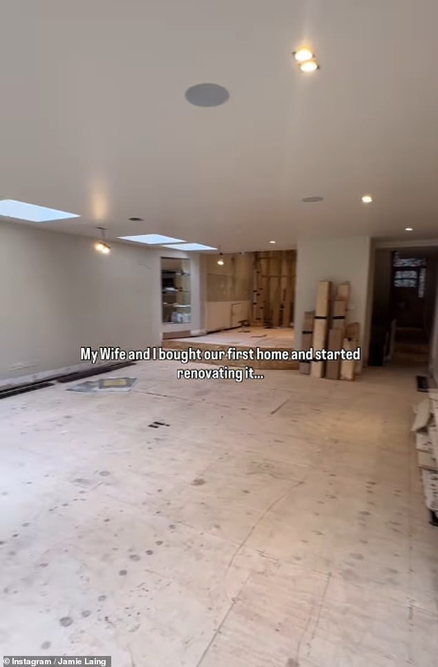 Before Jamie and Sophie moved into their dream home, the five-bedroom semi-detached property looked remarkably different