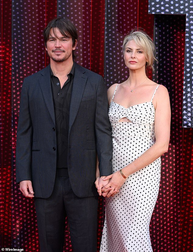 Hartnett and wife Tamsin Egerton, 36, were pictured at a premiere July 2024 in London