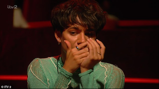 In a savage twist, viewers saw Emily bid farewell just hours after arriving, after she, Sam (pictured) and Caroline were forced to choose between them who would be sent home