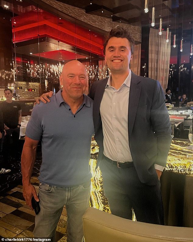Kirk and White had previously been seen together back in August 2023 after the conservative commentator shared a photo of them side-by-side