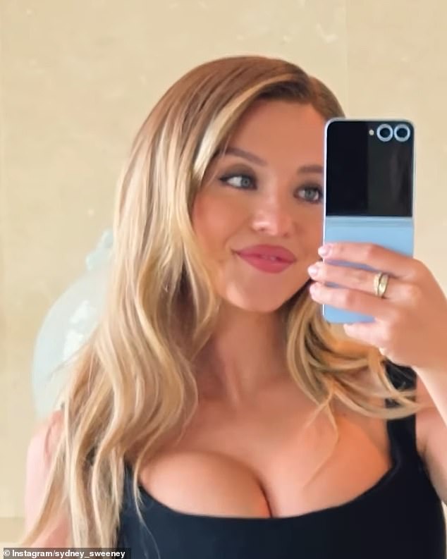 While the actress is famous for flaunting her jaw-dropping cleavage, she was no match for Sanchez
