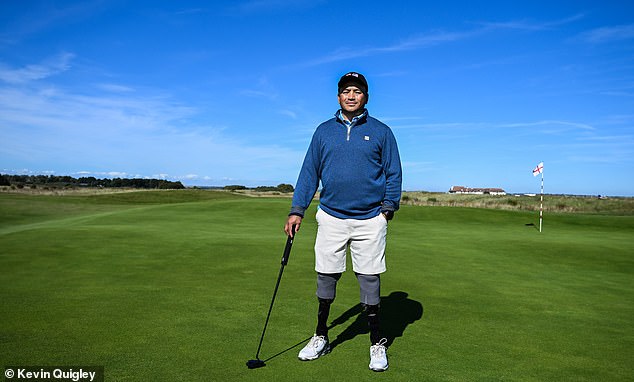 Participants, like British golfer Kushal Limbu, are all veterans who have been injured in action