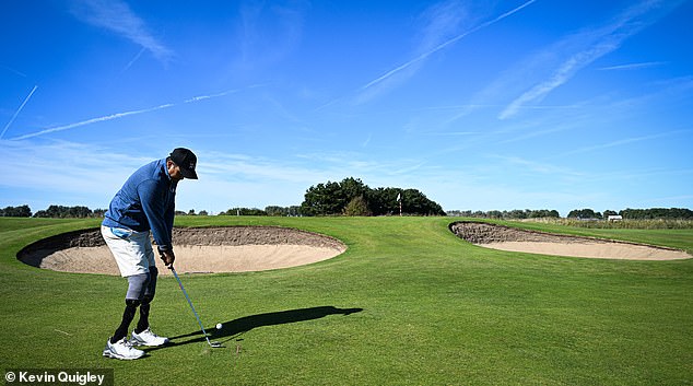 Daily Mail Sport captured the heroic golfers in action
