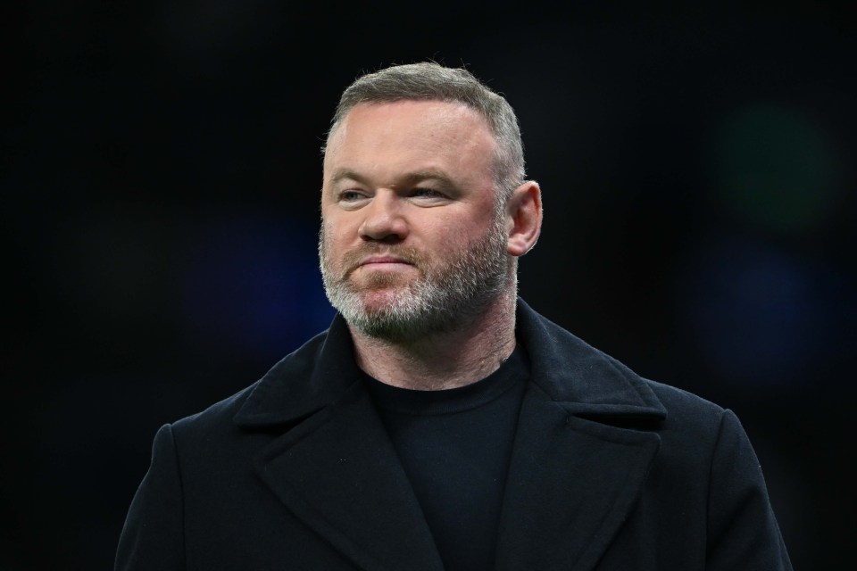 Wayne Rooney speaking at the end of the UEFA Champions League match.