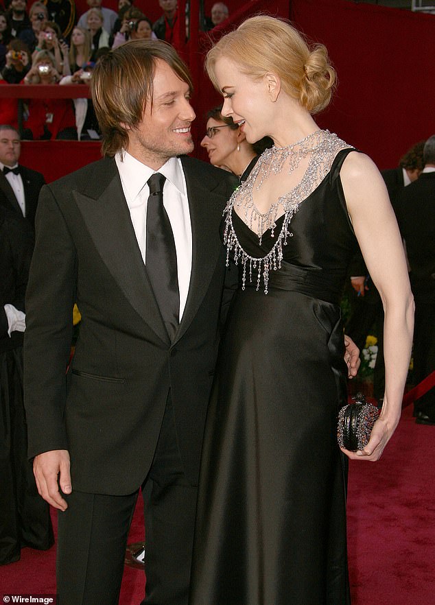 The couple welcomed Sunday in July 2008 - Kidman is seen around four months pregnant in February 2008
