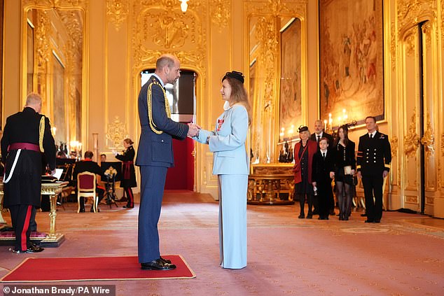 The star joined a slew of others who were honoured with the Royal nod