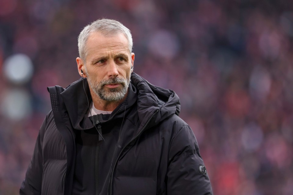 Leipzig's head coach Marco Rose arrives for the German Bundesliga soccer match between RB Leipzig and FSV Mainz 05 in Leipzig, Germany, Saturday, March 1, 2025. (Jan Woitas/dpa via AP)