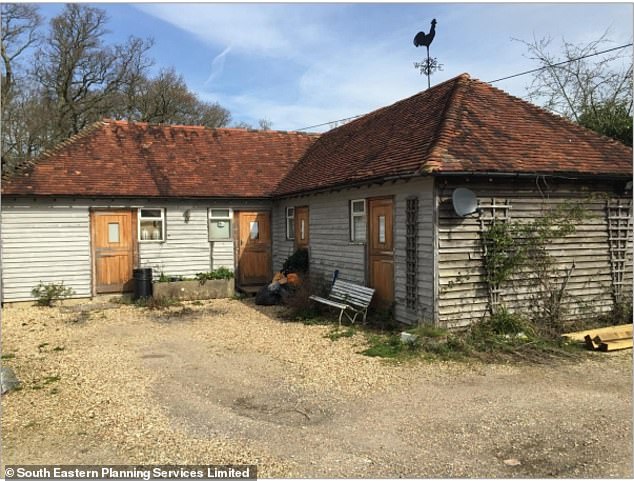 An image of the existing barn Pennant planned on turning into a house which he would then use as a holiday let