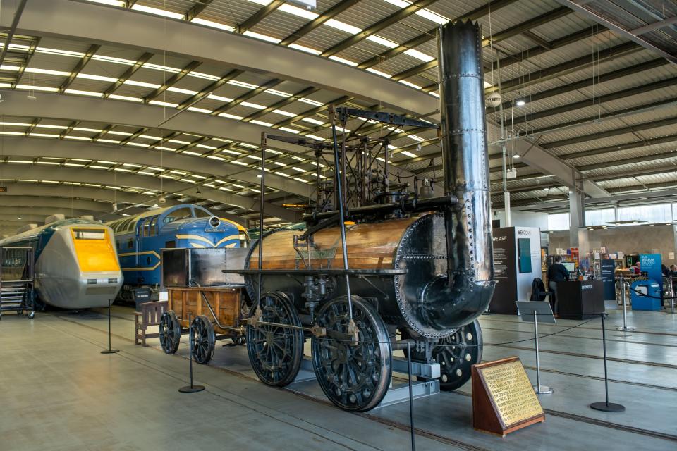 Locomotion No 1 at Shildon museum.