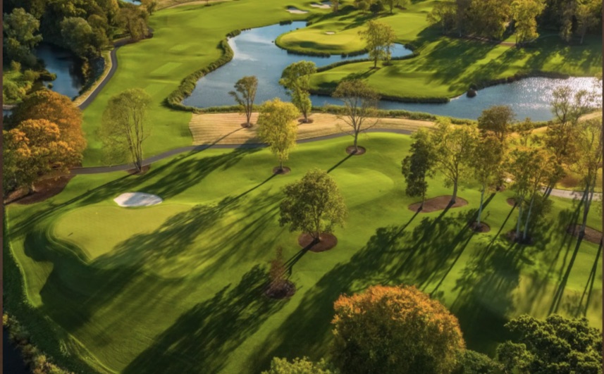 Adare Manor golf course from above.