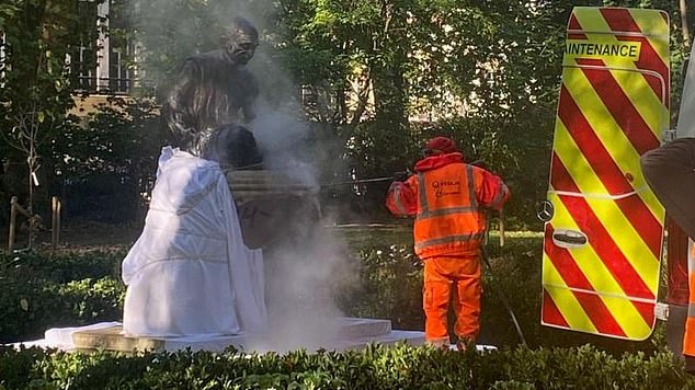 Police said they are treating the incident as 'racially aggrevated'