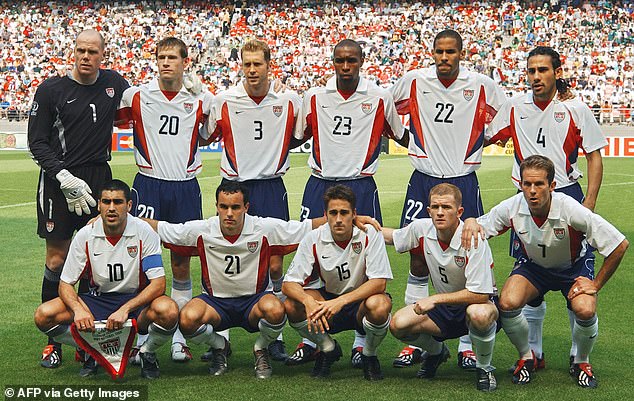The former USA captain, second from left on the bottom row, often had short hair as a player