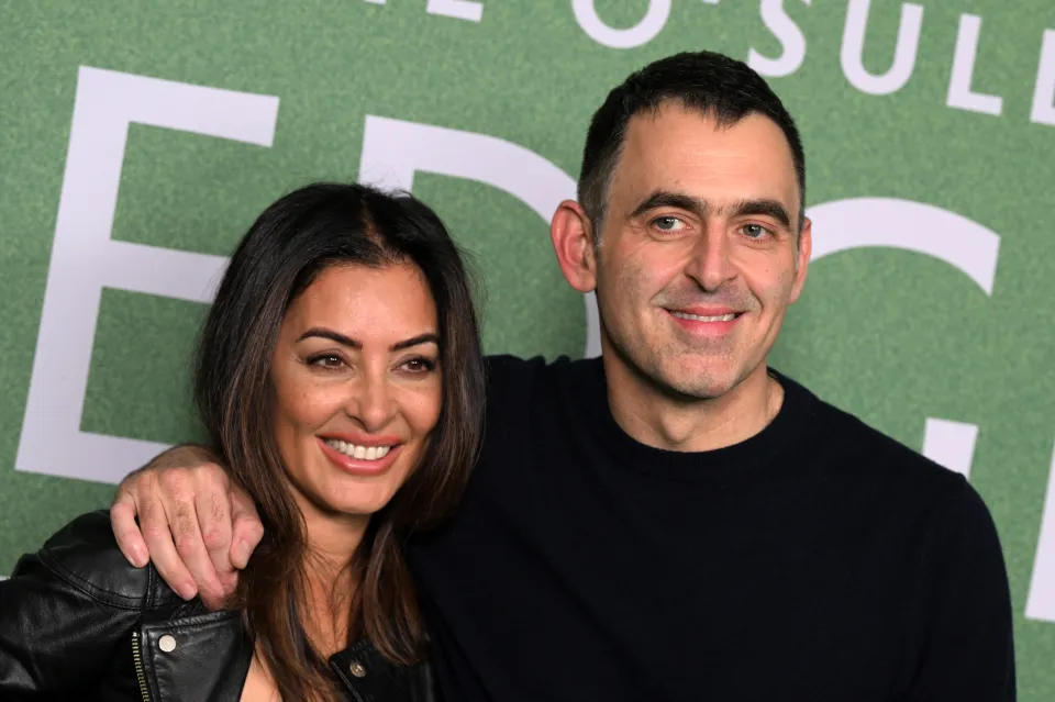 Laila Rouass and Ronnie O'Sullivan attending the "Ronnie O'Sullivan: The Edge of Everything" Premiere.