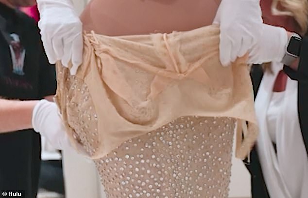 Kardashian had been loaned the gown by officials at Ripley's Believe It or Not!, a decision that Mackie also disproved of