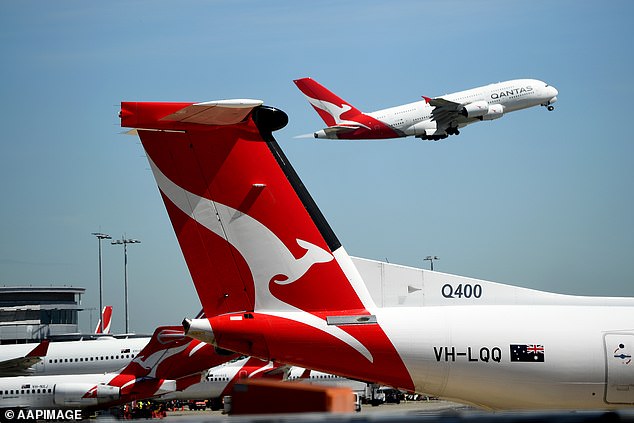 A Qantas plane flying from Sydney to Johannesburg was forced to make a sudden U-turn just hours after takeoff after pilots were alerted to a technical fault (stock)