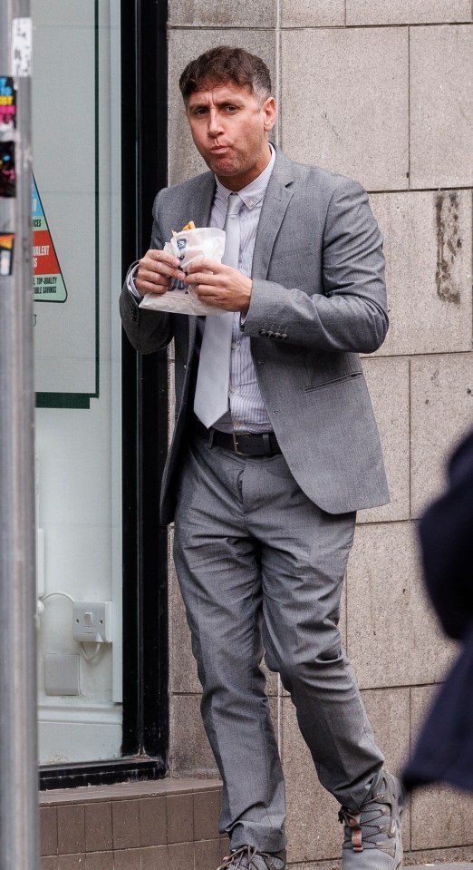 Mitchell Kennedy (also known as Stuart Kennedy) leaving court in Aberdeen.