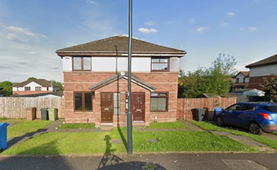 A pair of semi-detached houses on Tower Avenue in Barrhead.