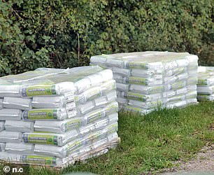 A number of building materials were seen outside the unauthorised site, suggesting further work could soon be taking place