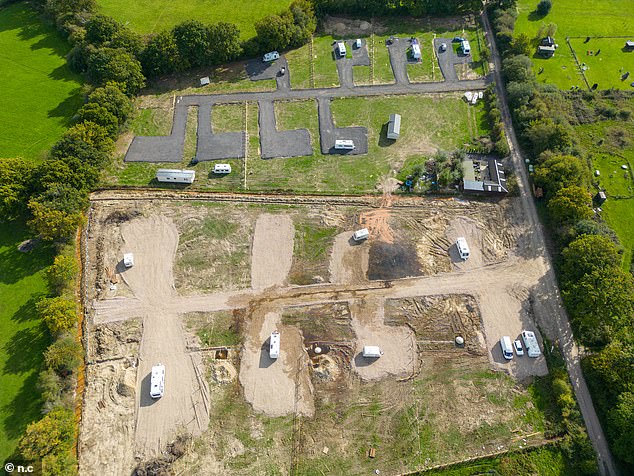 The former field has now been transformed into a series of sprawling traveller sites, with other developments nearby, leaving local villagers worried