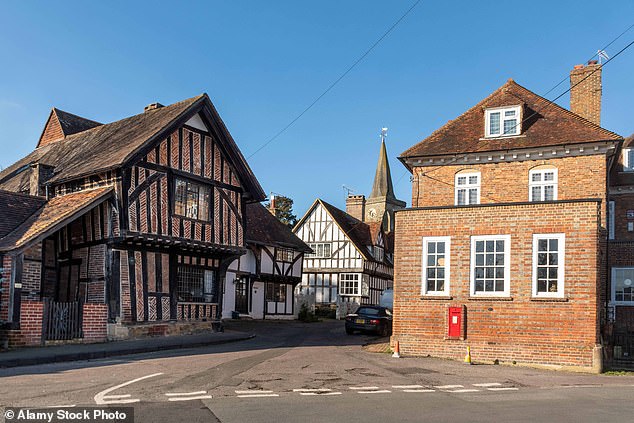 Lingfield village in East Surrey (pictured) has also seen a new travellers site erected near Eastbourne Road