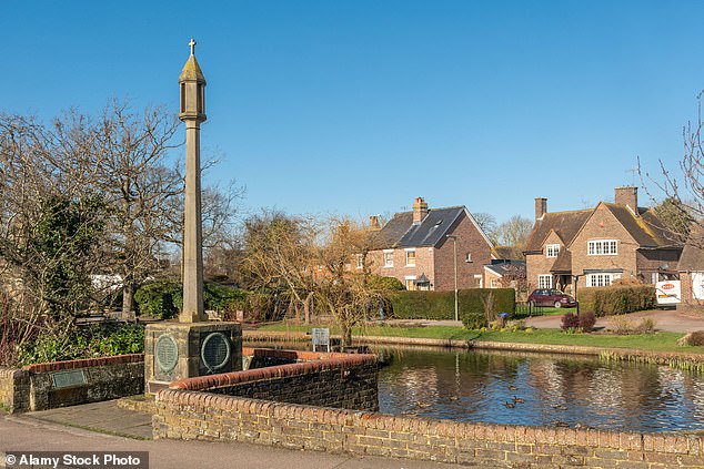 The tranquil village (pictured) is one of several that have been transformed into a 'battleground' after unauthorised sites were set up by groups