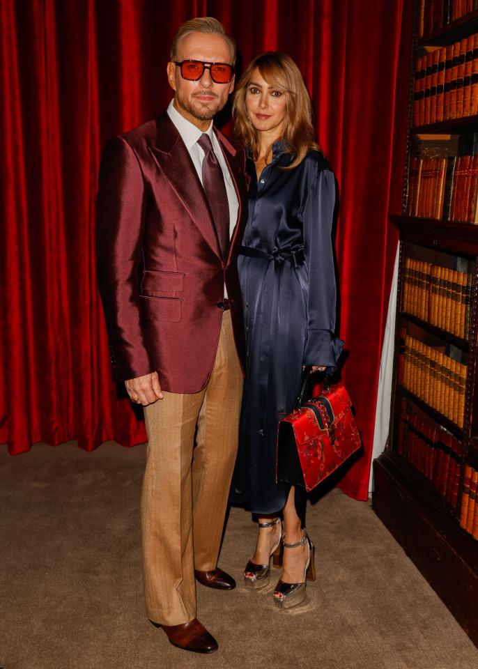 Matt Goss and Chantal Brown attending London Fashion Week.