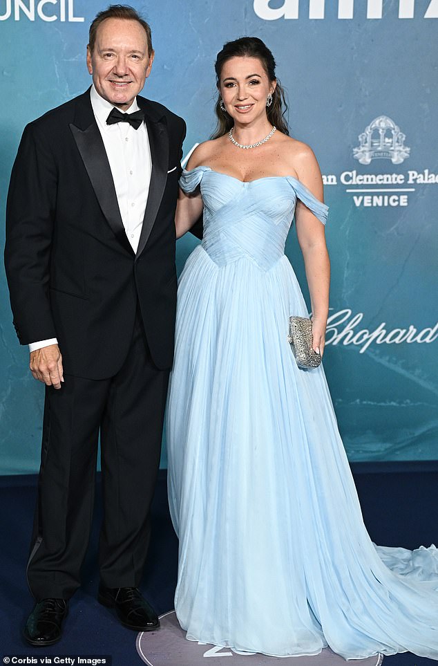 Kevin Spacey and the boss of the firm which bankrolled his Hollywood return looked super-cosy at the Venice Film Festival this month (pictured)
