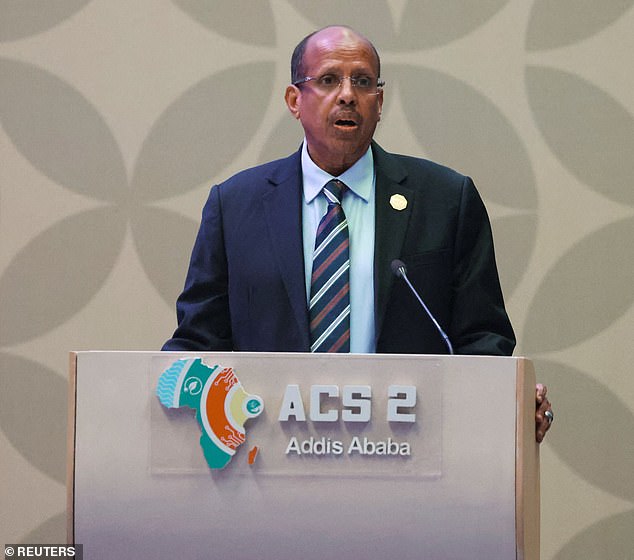 Mahamoud Ali Youssouf, the Djiboutian politician heading up the African Union Commission, said the two regions would now work together to 'honour our ancestors, to uplift our descendants and reclaim our shared destiny in freedom, justice and unity'