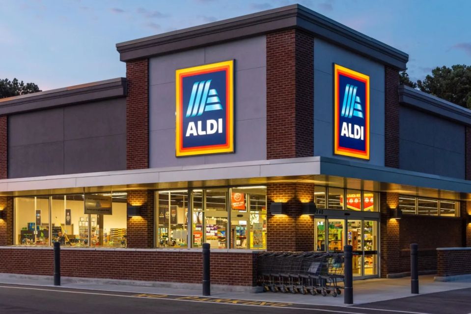 An image collage containing 1 images, Image 1 shows ALDI supermarket in Snellville, Georgia