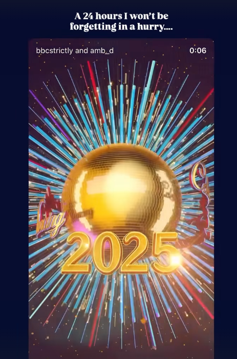 Illustration of a golden disco ball with "2025" in front and a radiating light pattern in the background.